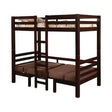Joaquin Twin Over Twin Convertible Loft Bed Brown - 460263 A-Z Store Nadia