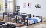 Rogen Twin Triple Bunk Bed Dark Bronze - 460394T A-Z Store Nadia