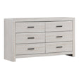 Marion 6-Drawer Dresser Coastal White - 207053 Pie's Variety Store