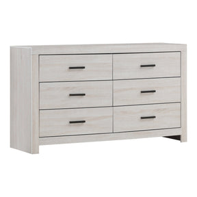 Marion 6-Drawer Dresser Coastal White - 207053 Pie's Variety Store
