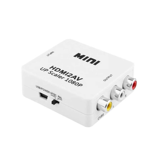 HDMI To 3 RCA Adapter HDMI2AV HDMI 2 AV HDMI To AV Cvbs S-Video Adapter Converter Box 1080P 60Hz High Quality - HDMI3RCA2AV Pie's Variety Store