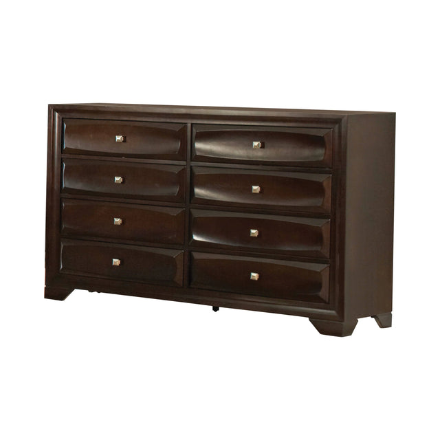 Jaxson 8-Drawer Rectangular Dresser Cappuccino - 203483 Pie's Variety Store