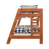 Wrangle Hill Twin Over Full Bunk Bed With Built-In Ladder Amber Wash - 460093 A-Z Store Nadia