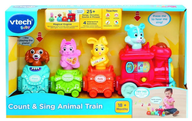 Vtech COUNT & SING ANIMAL TRAIN - 80-161603 Pie's Variety Store