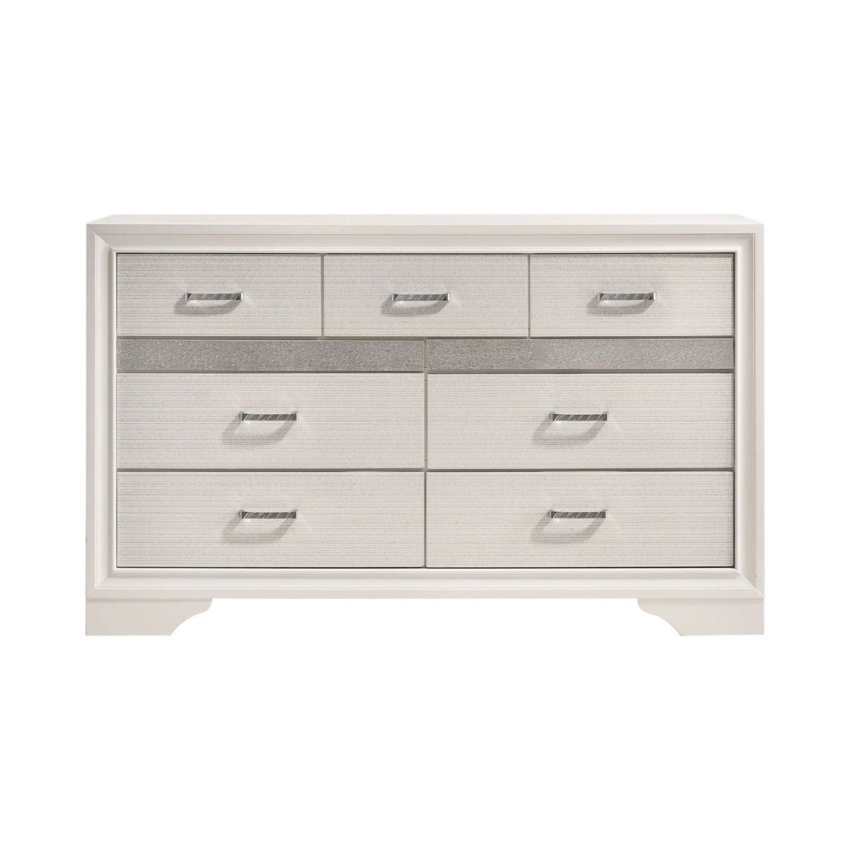 Miranda Queen 2-Drawer Storage Bed White 4PC Set - SET4PC205111Q Pie's Variety Store