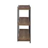 Lawtey 3-Shelf Bookcase Aged Walnut - 804293 coastmega
