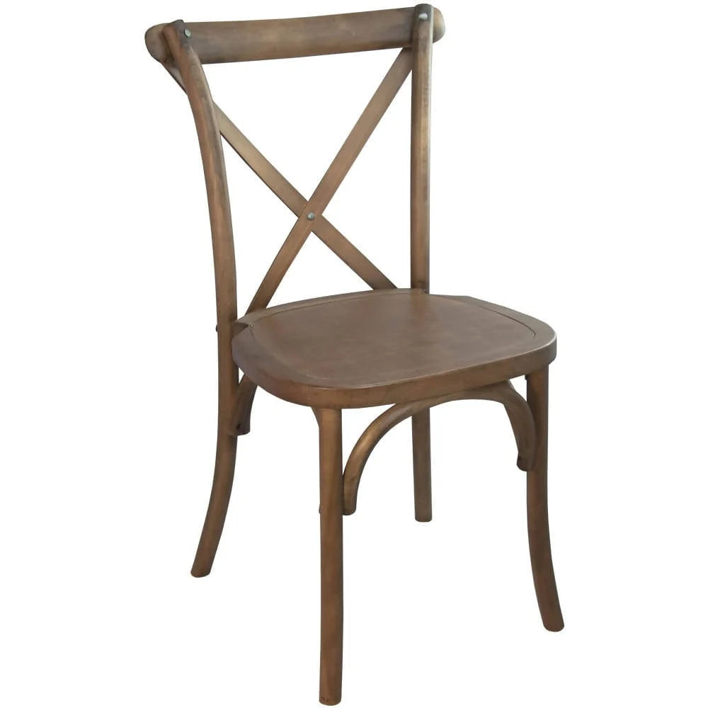 Advantage Dark Driftwood X-Back Chair [X-BACK-BURDRIFT] Pie's Variety Store