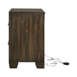 Preston 2-Drawer Nightstand Rustic Chestnut - 205442 Pie's Variety Store