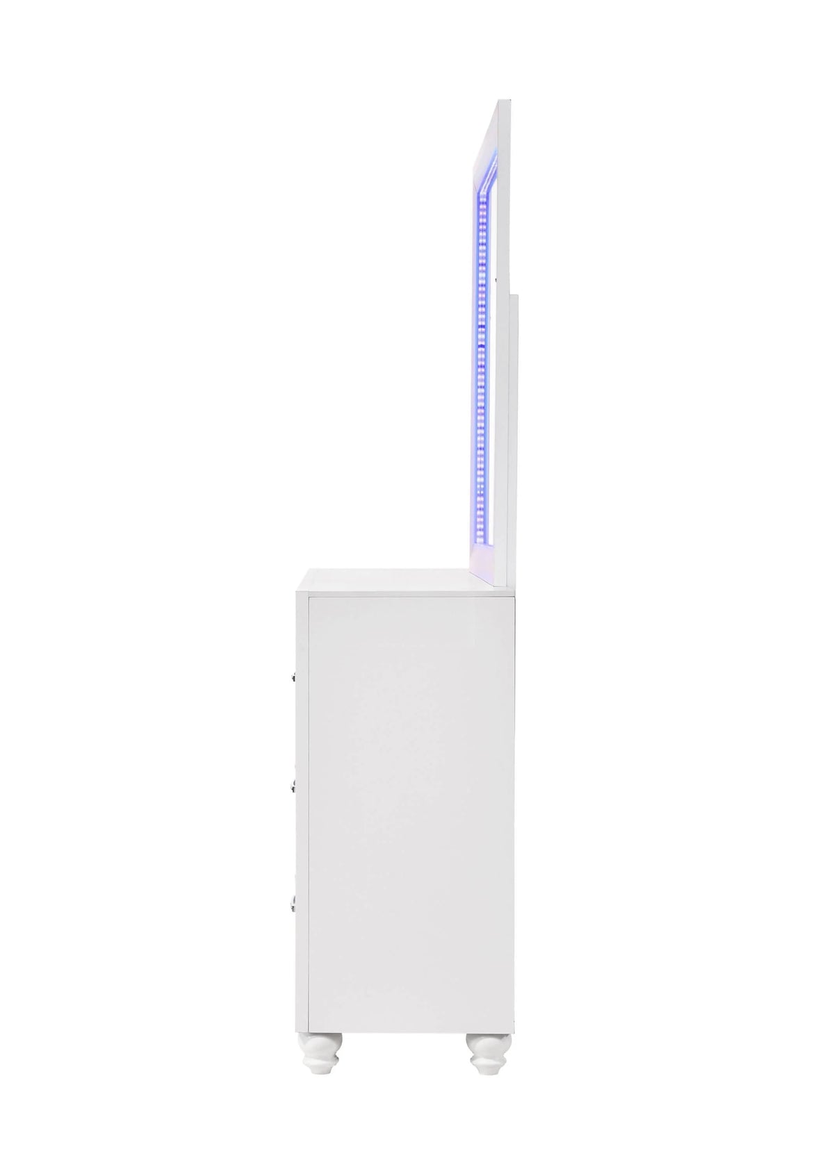 Whitaker Rectangle Mirror With LED Lighting White - 223334 Pie's Variety Store