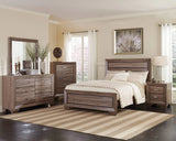Kauffman Queen Panel Bed Washed Taupe - 204191Q Pie's Variety Store