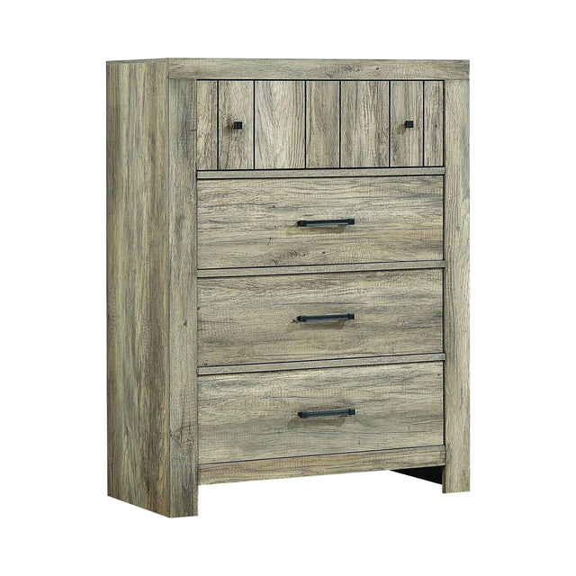 Adelaide 4-Drawer Chest Rustic Oak - 223105 Pie's Variety Store