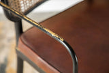 Accent Chair With Upholstered Seat Brown And Black - 905590 Pie's Variety Store