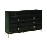 Formosa 9-Drawer Dresser Americano And Rose Brass Collection: Formosa SKU: 222823 coastmega