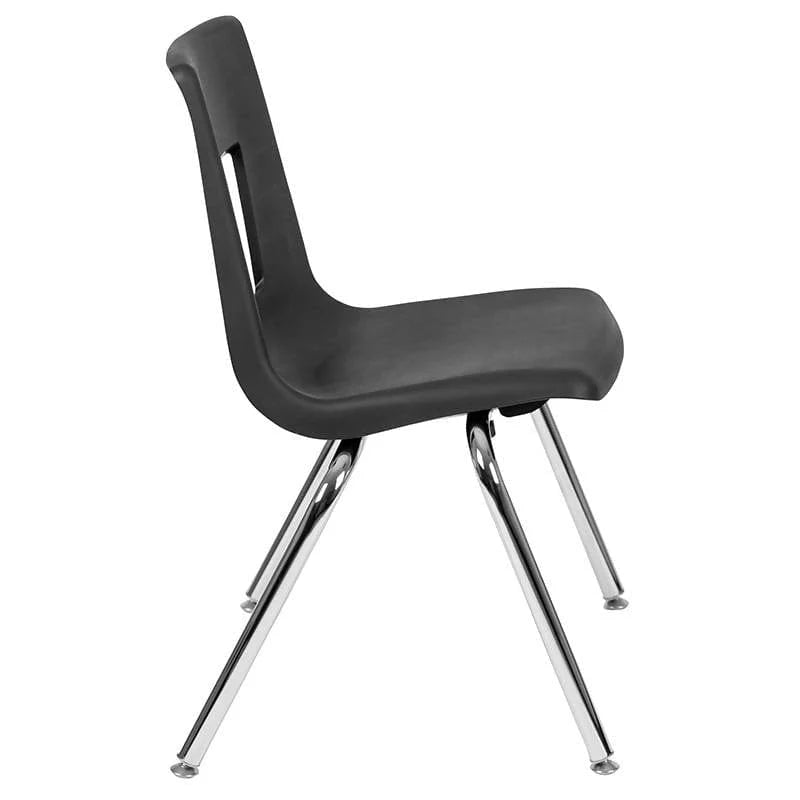 Advantage Black Student Stack School Chair - 16-inch [ADV-SSC-16BLK] Pie's Variety Store