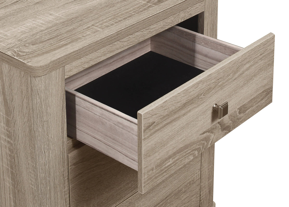 Wenham 3-Drawer Nightstand Natural Oak - 205462 Pie's Variety Store