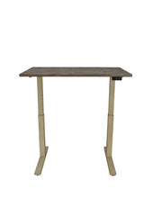 Myers Adjustable Height Standing Desk Weathered Pine And Antique Ivory - 805480 coastmega