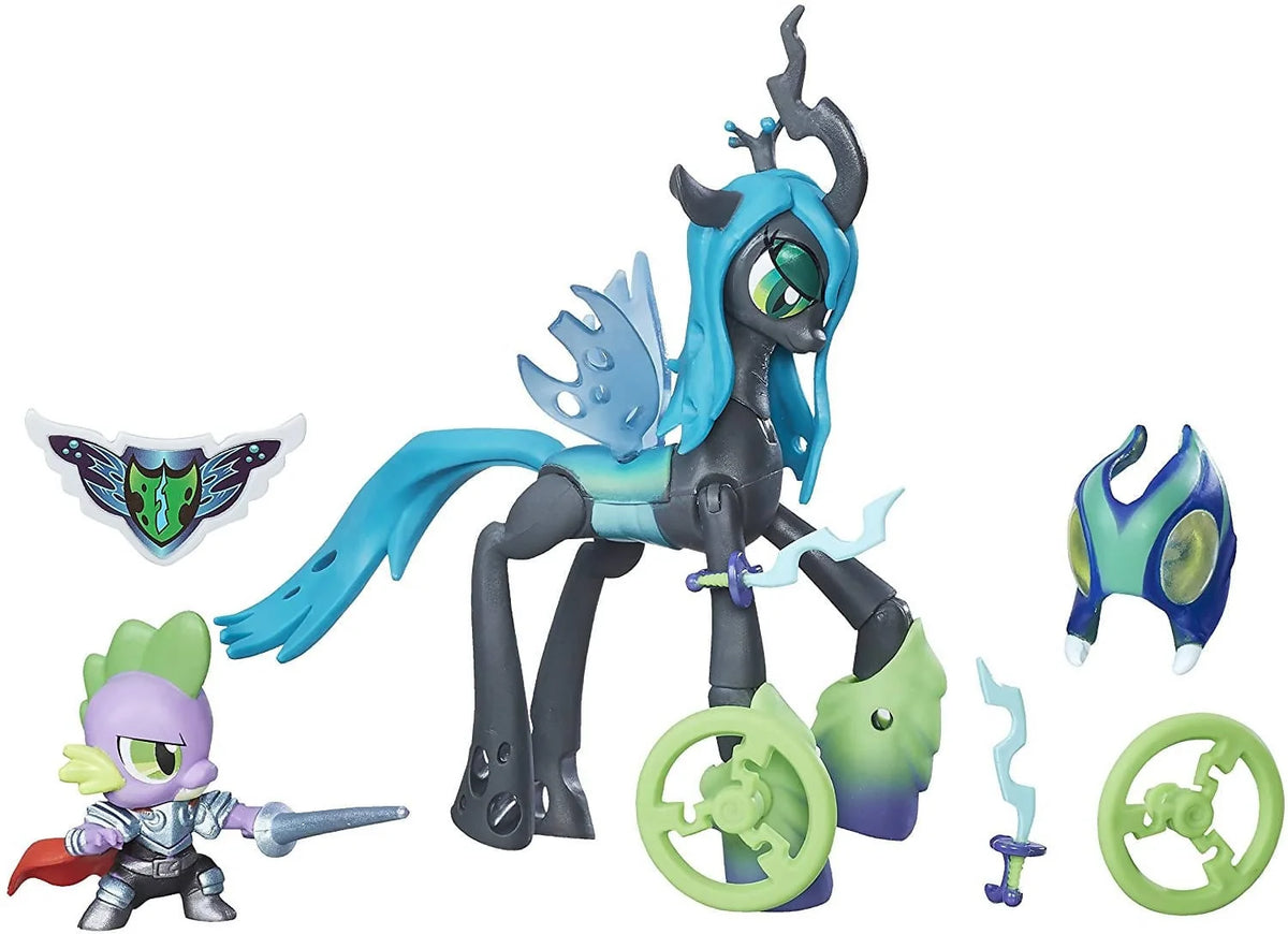 My Little Pony Guardians of Harmony Queen Chrysalis V. Spike The Dragon Figure - PN00001402 Pie's Variety Store