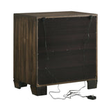 Preston 2-Drawer Nightstand Rustic Chestnut - 205442 Pie's Variety Store