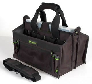 Greenlee ﻿16" Tool Carrier With Parts Bin helps organize a wide variety of tools and accessories - 13388 Elegant AccScents