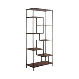 Sherman 7-Shelf Bookcase Walnut - 801134 Pie's Variety Store