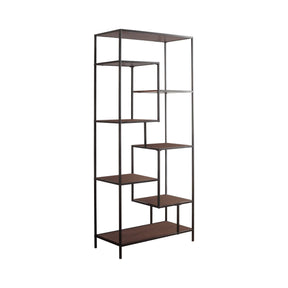 Sherman 7-Shelf Bookcase Walnut - 801134 Pie's Variety Store