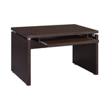 Russell Computer Desk With Keyboard Tray Black Oak - 800821 coastmega