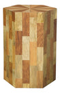 Hexagon Sunburst Top Accent Table Natural - 919476 Pie's Variety Store