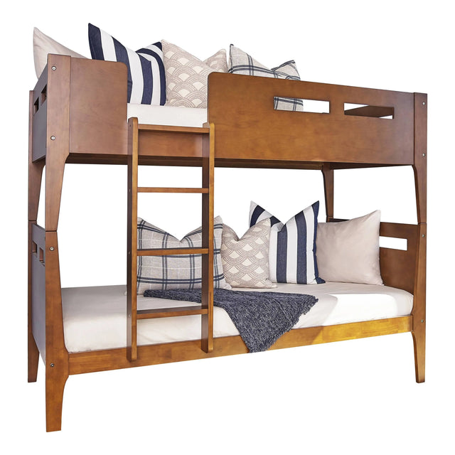 Livermore Twin/Twin Bunk Bed Walnut - 401663 A-Z Store Nadia