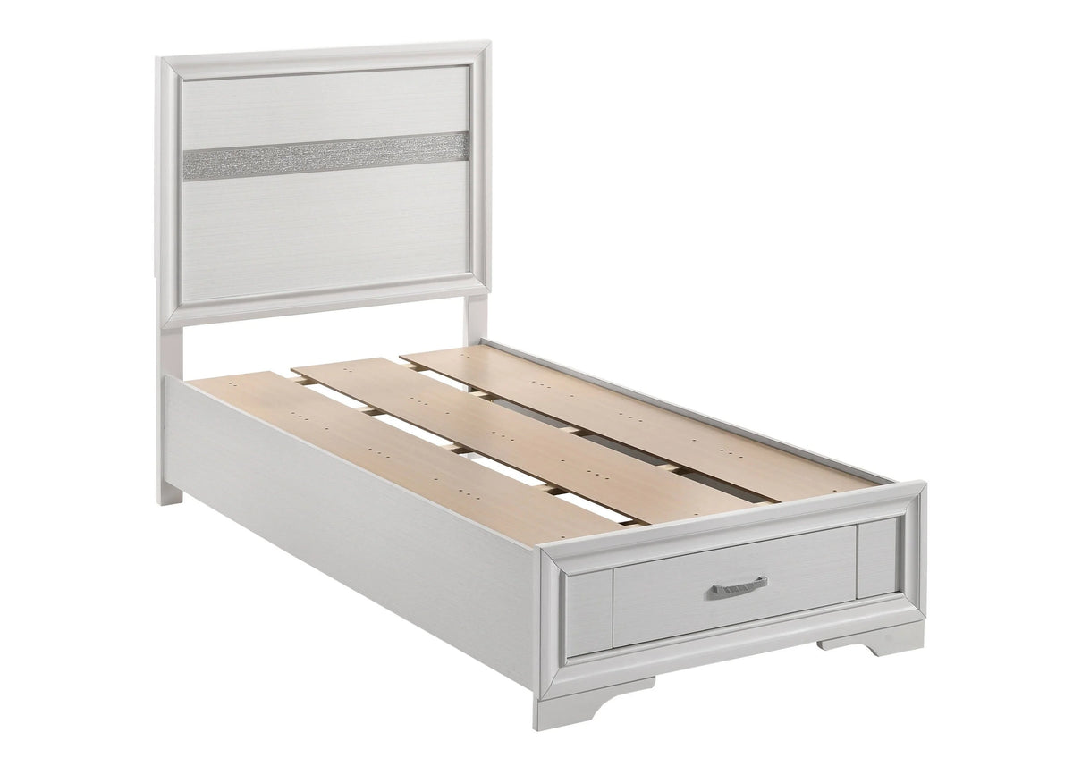 Miranda 4-Piece Twin Storage Bedroom Set White - SET4PC205111T Pie's Variety Store