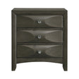Salano 3-Drawer Rectangular Nightstand Mod Grey - 215882 Pie's Variety Store