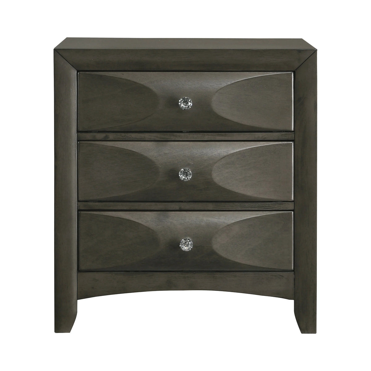 Salano 3-Drawer Rectangular Nightstand Mod Grey - 215882 Pie's Variety Store