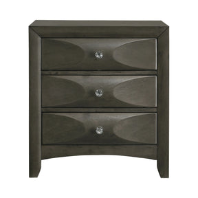 Salano 3-Drawer Rectangular Nightstand Mod Grey - 215882 Pie's Variety Store