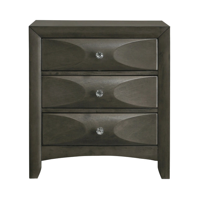 Salano 3-Drawer Rectangular Nightstand Mod Grey - 215882 Pie's Variety Store