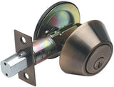 RAIDER Deadbolt Door Knob Lockset D101 Antique Brass (AB) for Office or Front Door MEGA