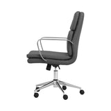 Standard Back Upholstered Office Chair Black