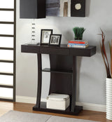 2-Shelf Rectangular Console Table Cappuccino - 950048 Pie's Variety Store