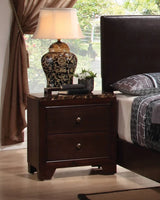 Conner 2-Drawer Rectangular Nightstand Cappuccino - 200422 Pie's Variety Store