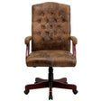 Bomber Brown Classic Executive Swivel Office Chair with Arms [802-BRN-GG] Pie's Variety Store