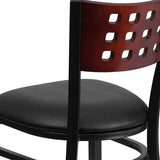  Black Vinyl Seat [XU-DG-60117-MAH-BLKV-GG] Pie's Variety Store