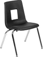 Advantage Black Student Stack School Chair - 16-inch [ADV-SSC-16BLK] Pie's Variety Store