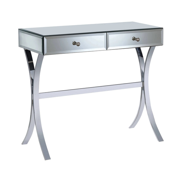 2-Drawer Console Table Clear Mirror - 950355 Pie's Variety Store