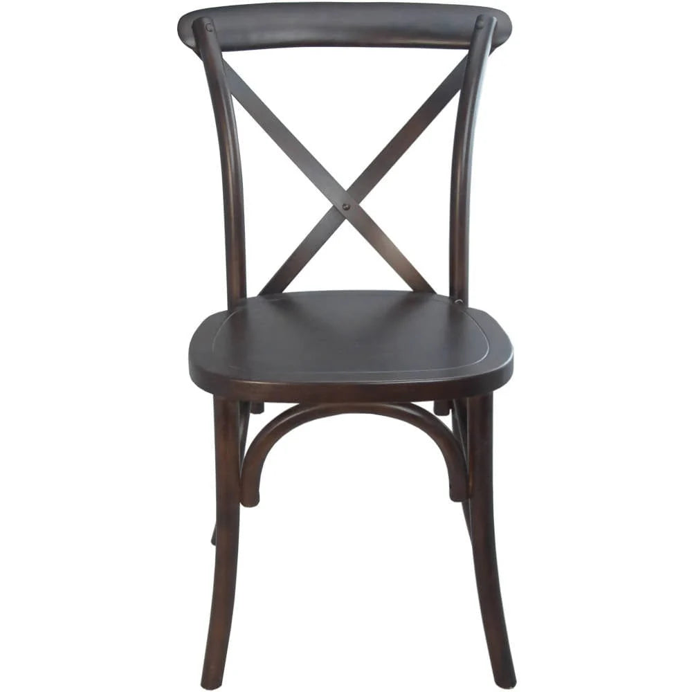 Advantage Dark Driftwood X-Back Chair [X-BACK-BURDRIFT] Pie's Variety Store