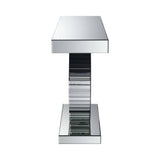Rectangular Console Table With Circular Base Clear Mirror - 951051 Pie's Variety Store