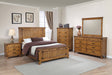Brenner Queen Panel Bed Rustic Honey 4 PIECE Set - SET4PC205261Q Pie's Variety Store