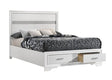 Miranda Full Storage Bed White - 205111F Pie's Variety Store