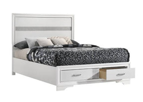 Miranda Full Storage Bed White - 205111F Pie's Variety Store