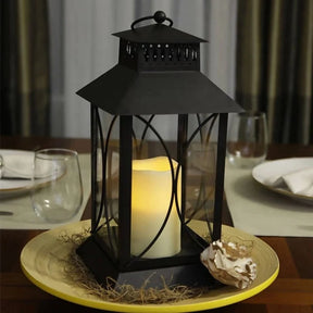 Bulk Buy - 4 Pcs Per Case - FLAMELESS LANTERN WITH RESIN CANDLE Mega Bulk Buys