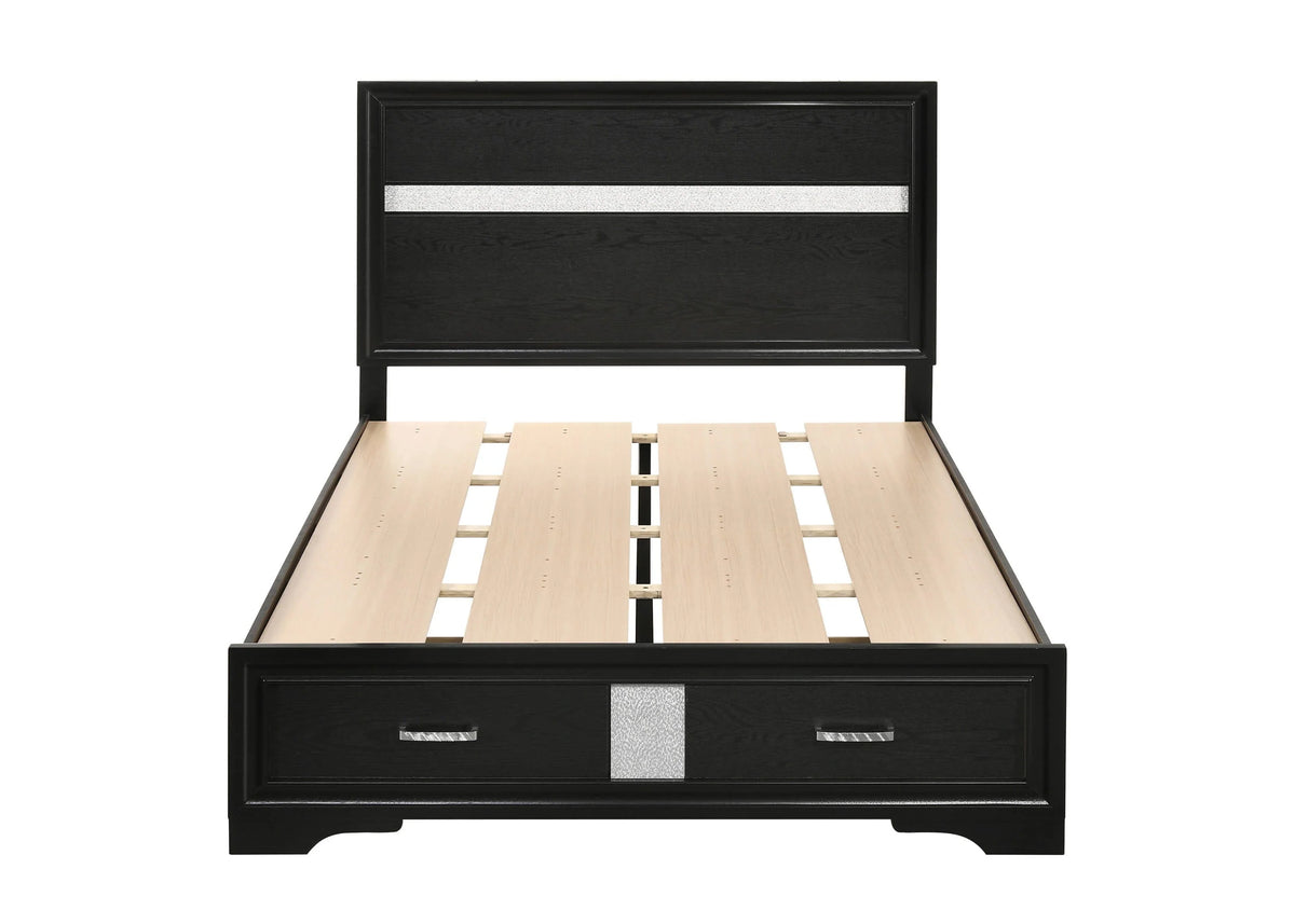 Miranda Full Storage Bed Black - 206361F Pie's Variety Store