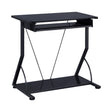 Computer Desk With Keyboard Tray Black perfect for the contemporary specialist or entrepreneur.- 800217 coastmega