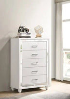 Whitaker 5-Drawer Chest White - 223335 Pie's Variety Store